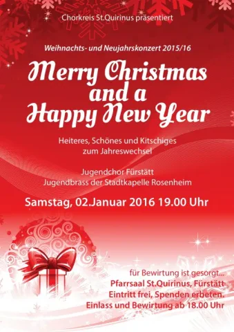 Weihnachts- und Neujahrskonzert des Jugendchores